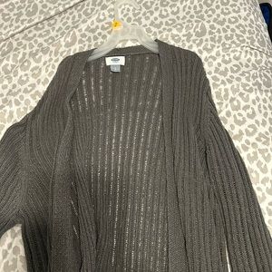 Old Navy Open Front Grey Sweater